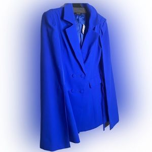 Blue blazer dress